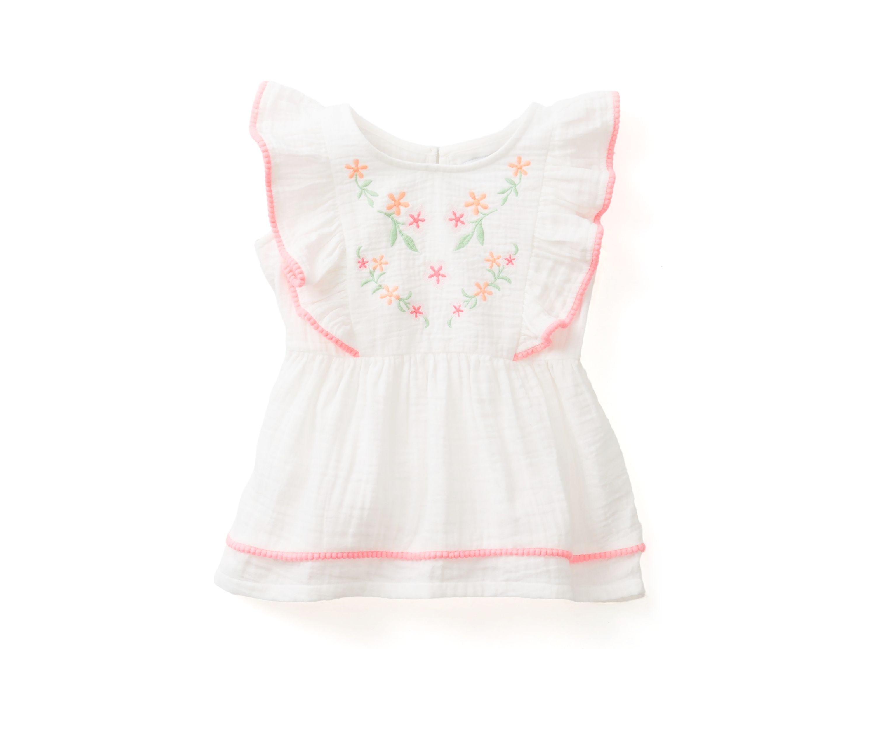 Girls 4-6x Ruffle Embellished Dress