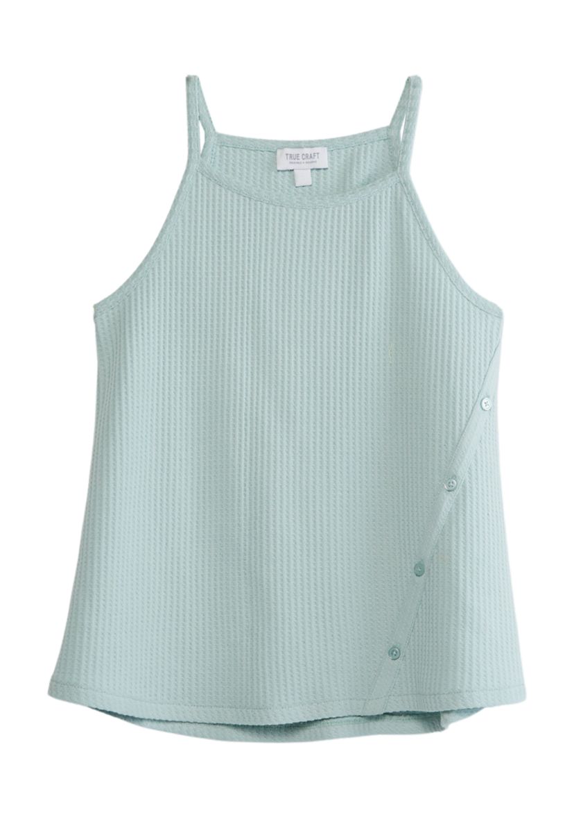 Girls 7-16 Waffle Knit Tank 