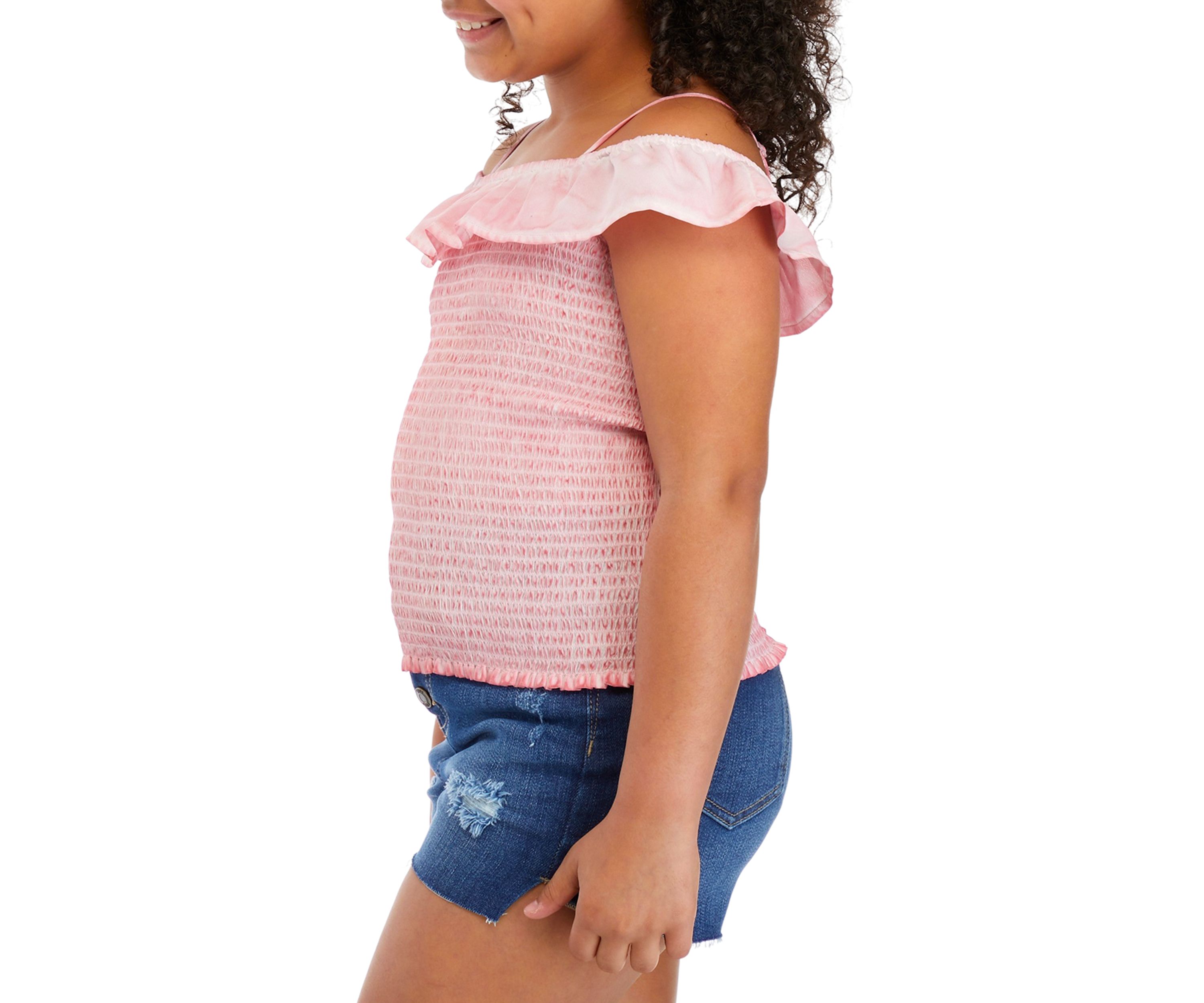 Girls 7-16 Smocked Tank 