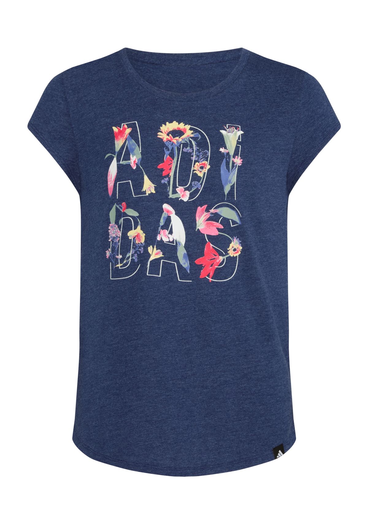Girls 7-16 Short Cap Sleeve Heather Knit T-Shirt