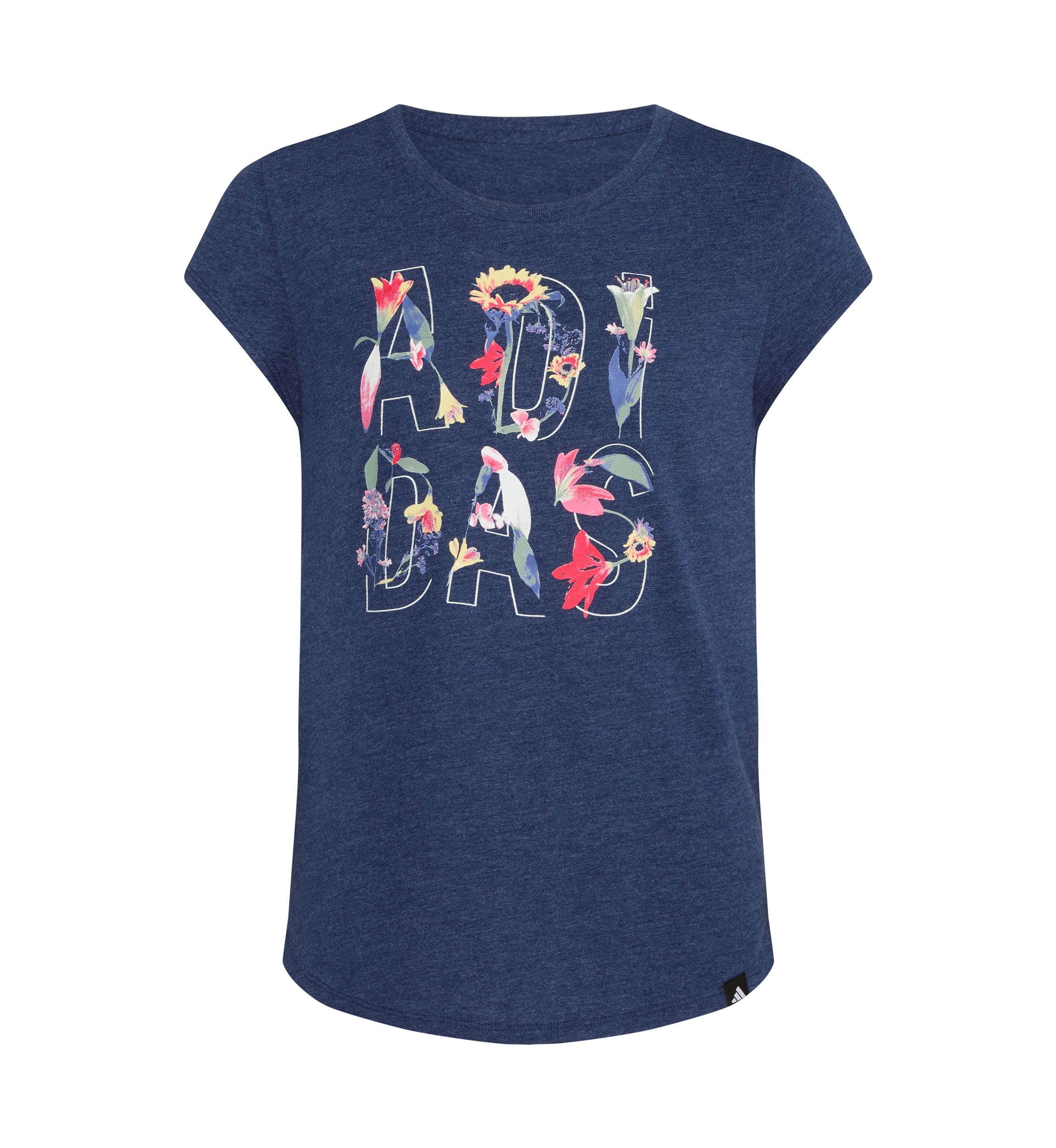 Girls 7-16 Short Cap Sleeve Heather Knit T-Shirt