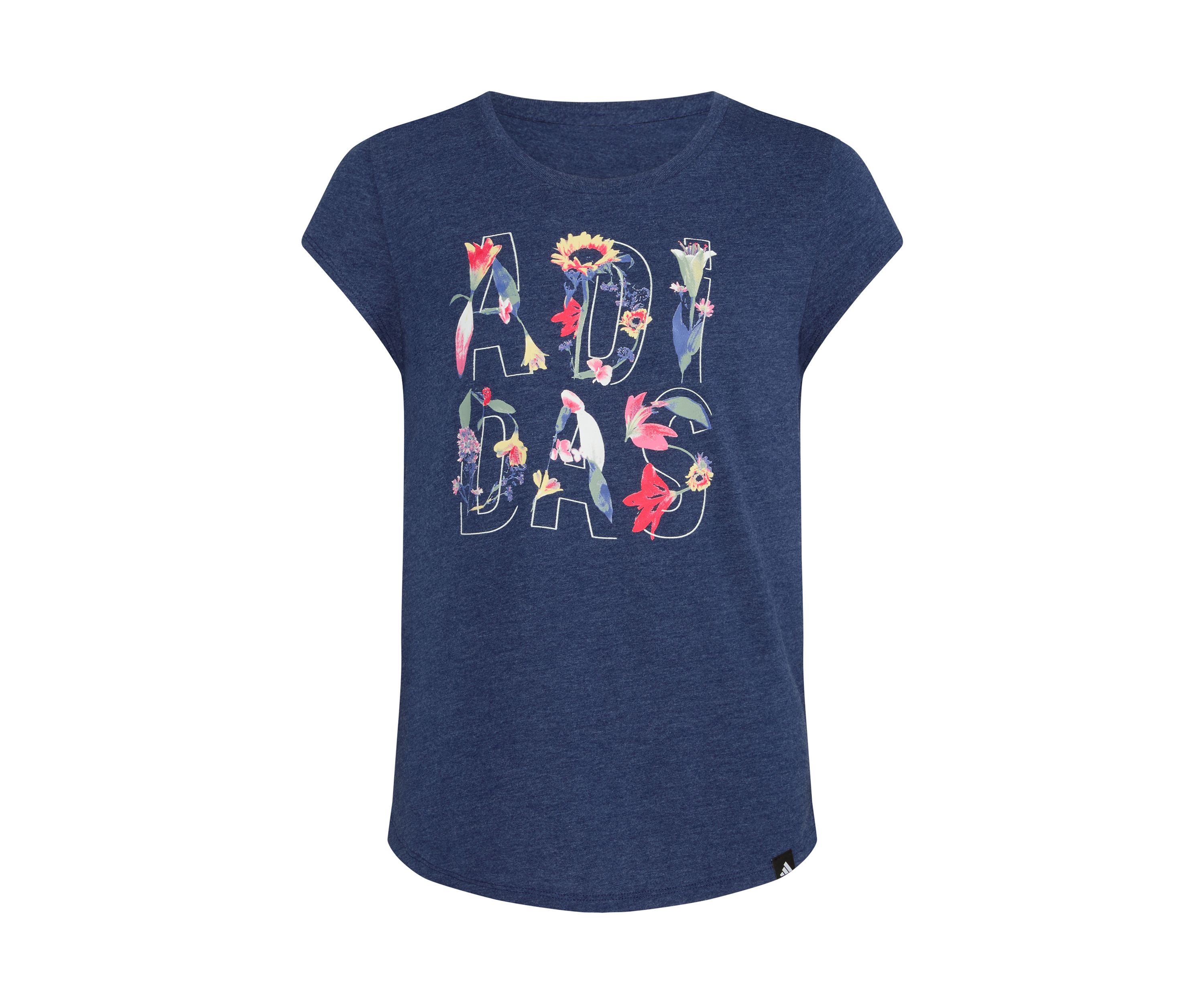 Girls 7-16 Short Cap Sleeve Heather Knit T-Shirt