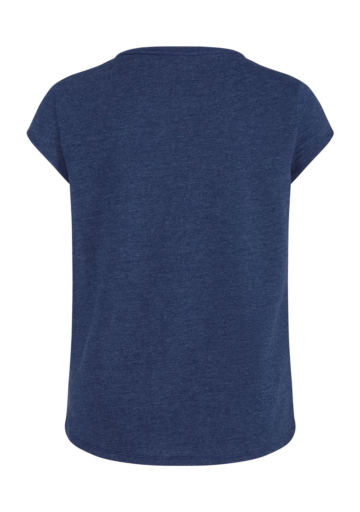 Girls 7-16 Short Cap Sleeve Heather Knit T-Shirt