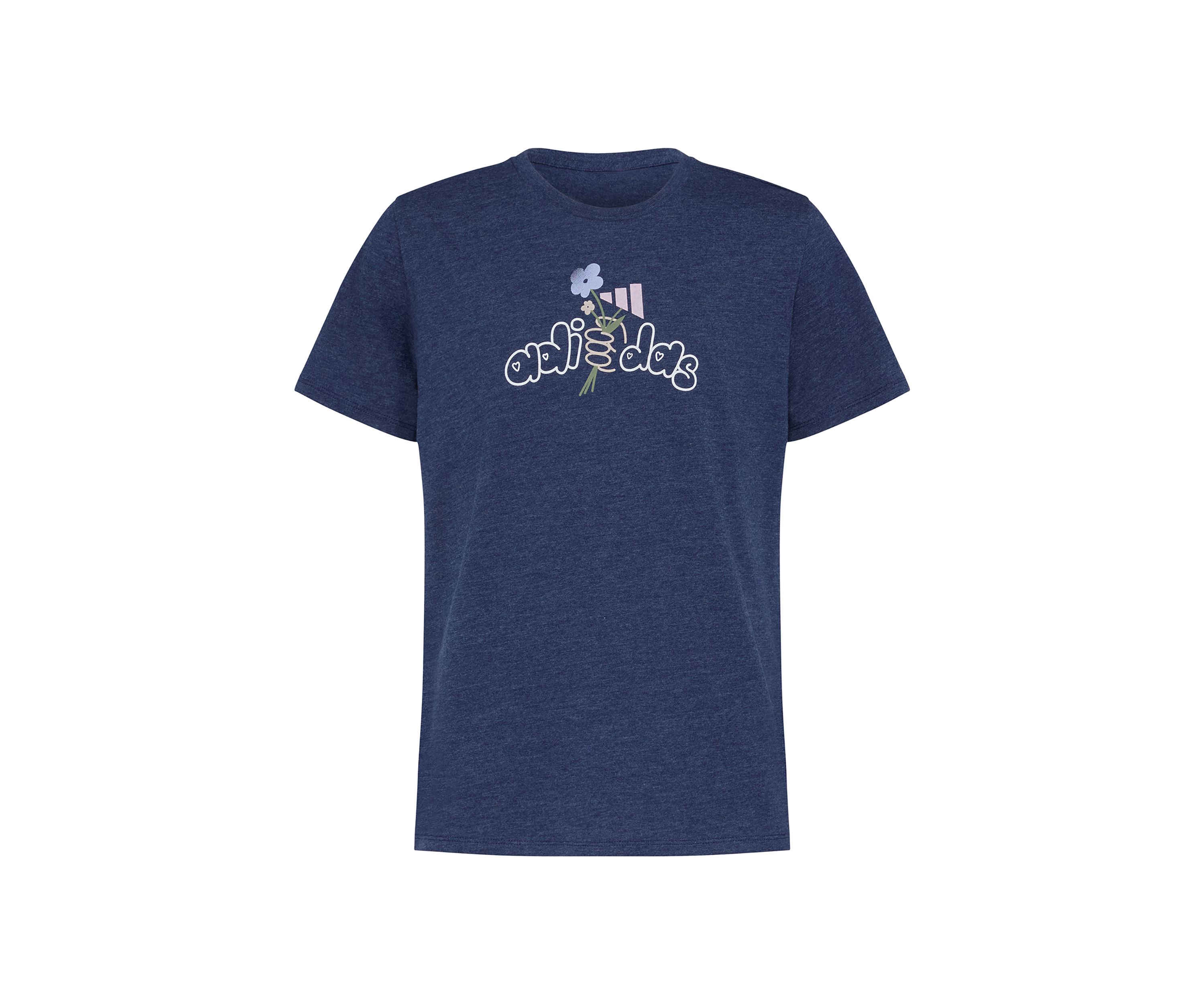 Girls 7-16 Short Sleeve Regular Fit Heather T-Shirt - Extended Size