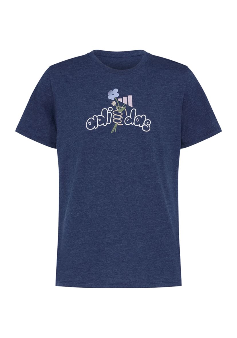 Girls 7-16 Short Sleeve Regular Fit Heather T-Shirt - Extended Size