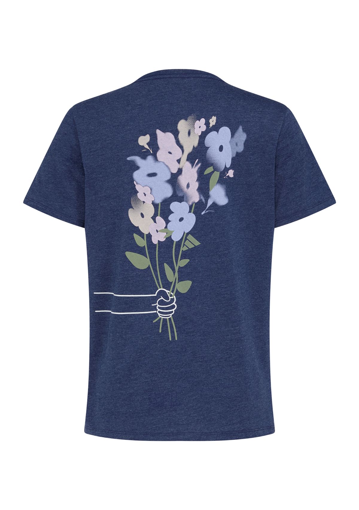 Girls 7-16 Short Sleeve Regular Fit Heather T-Shirt - Extended Size
