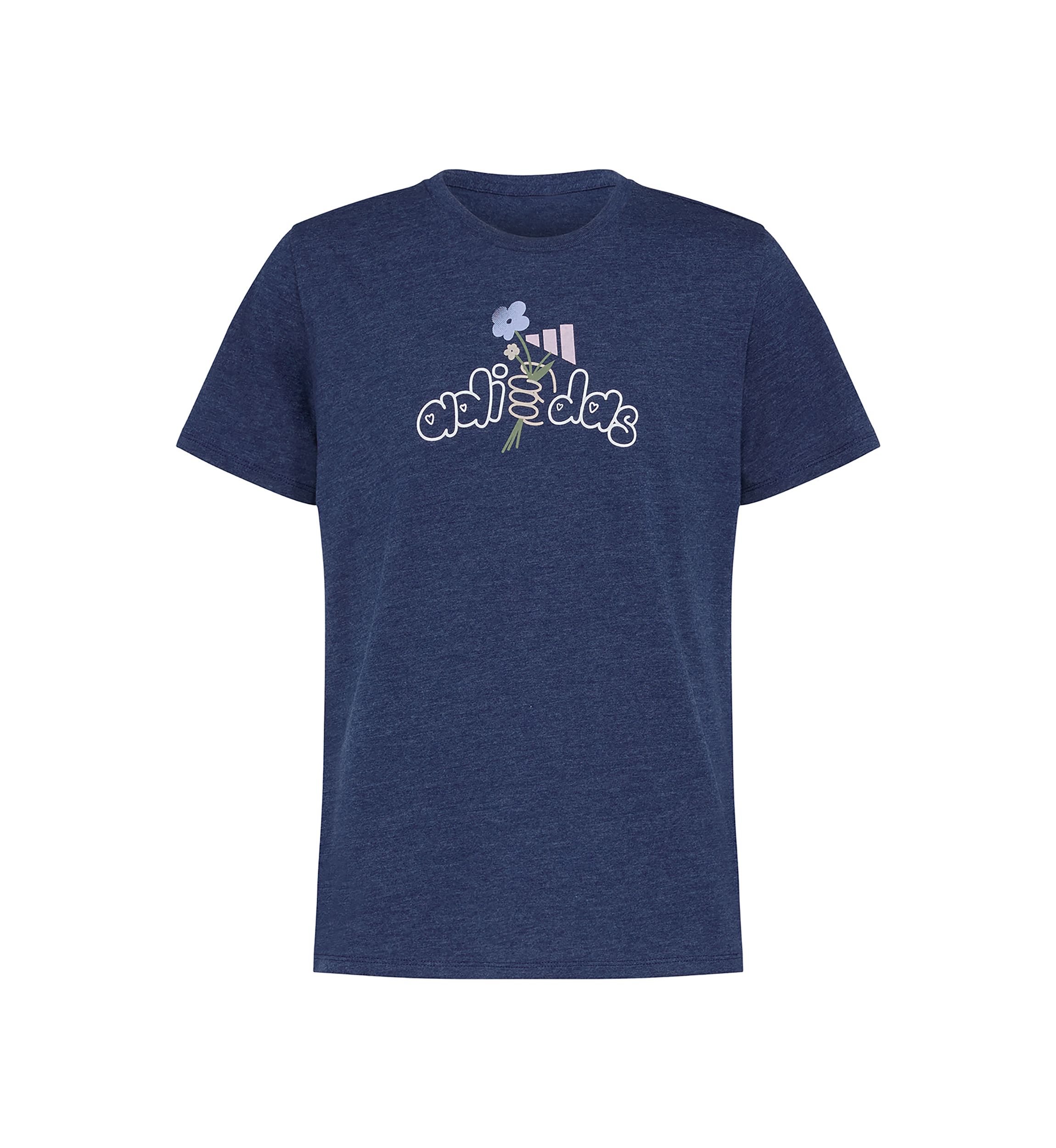 Girls 7-16 Short Sleeve Regular Fit Heather T-Shirt