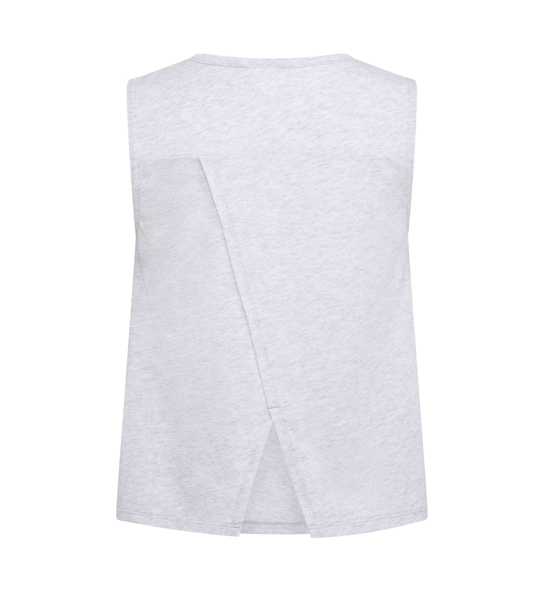 Girls 7-16 Graphic Sleeveless Swing Heather Tank Top with Back Vent