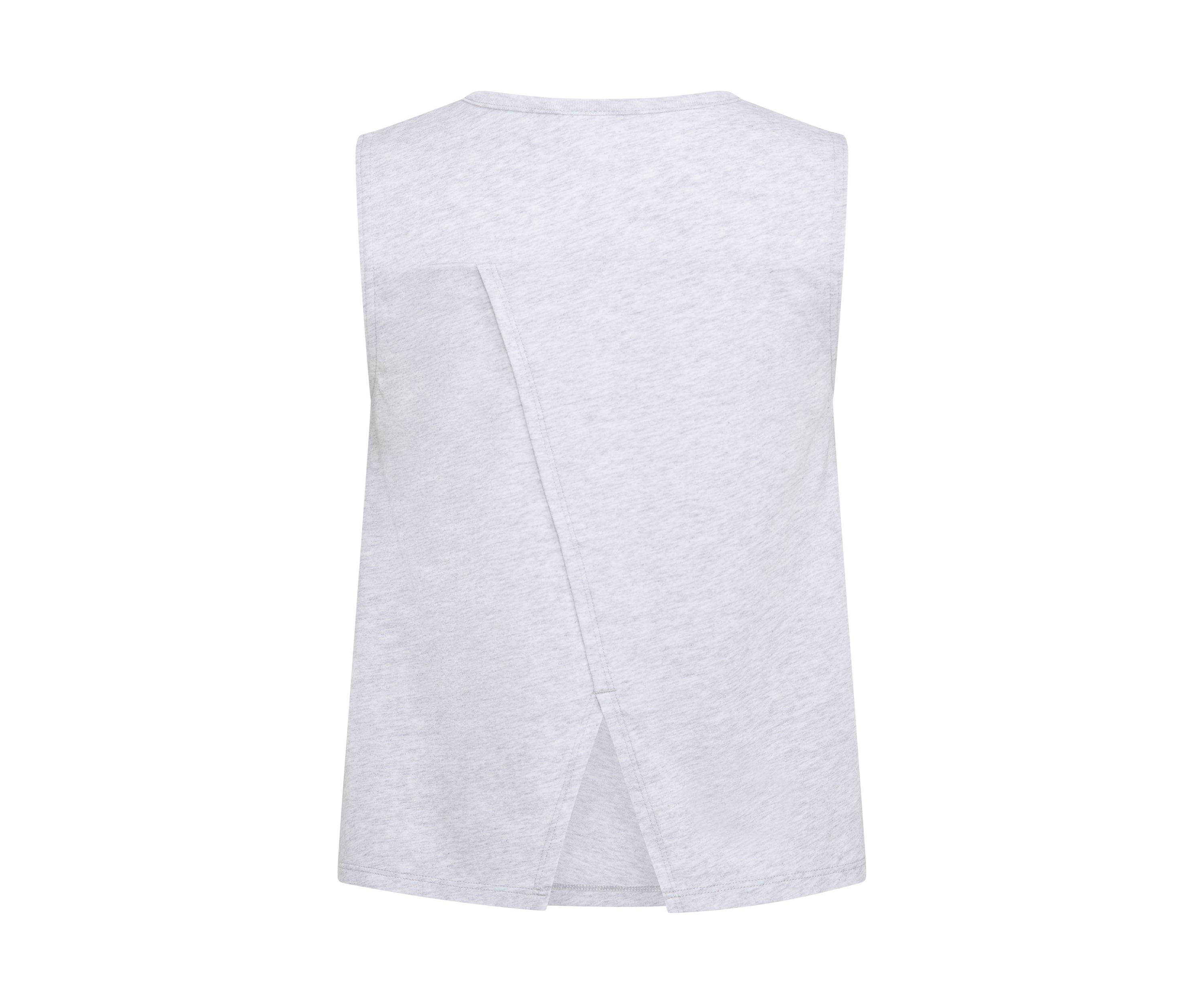 Girls 7-16 Graphic Sleeveless Swing Heather Tank Top with Back Vent