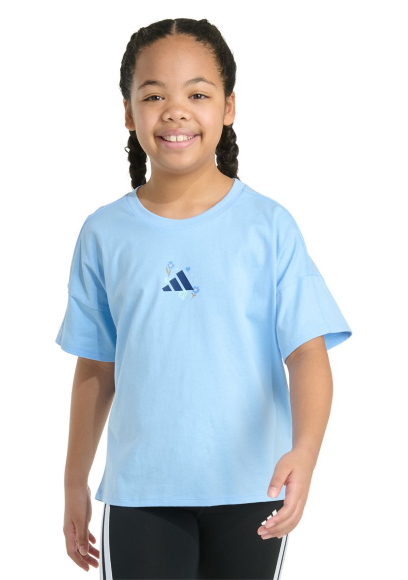 Girls 7-16 Short Sleeve Drop Shoulder T-Shirt