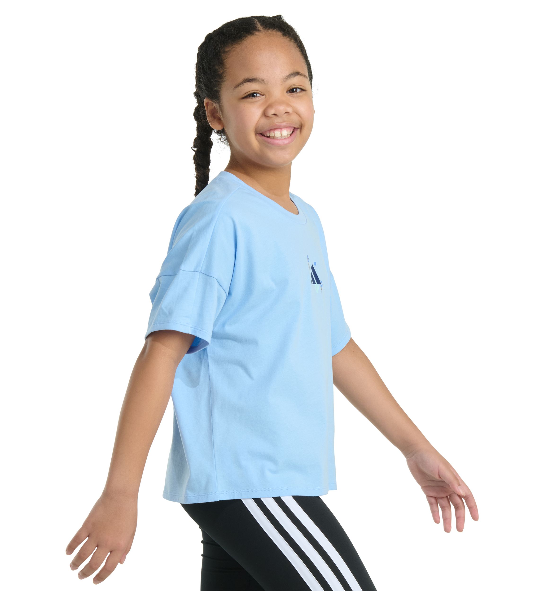 Girls 7-16 Short Sleeve Drop Shoulder T-Shirt