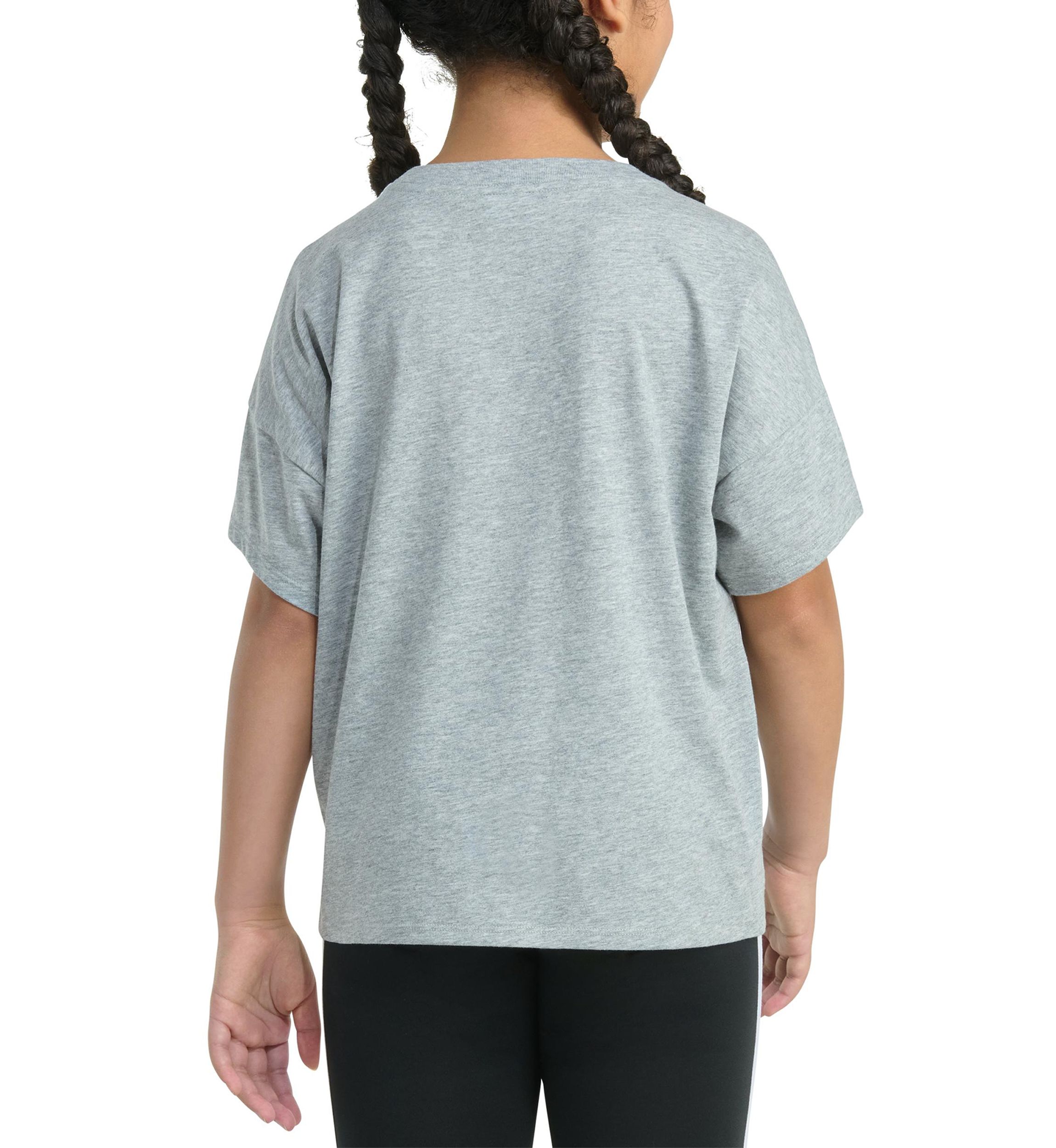 Girls 7-16 Short Sleeve Drop Shoulder Heather T-Shirt