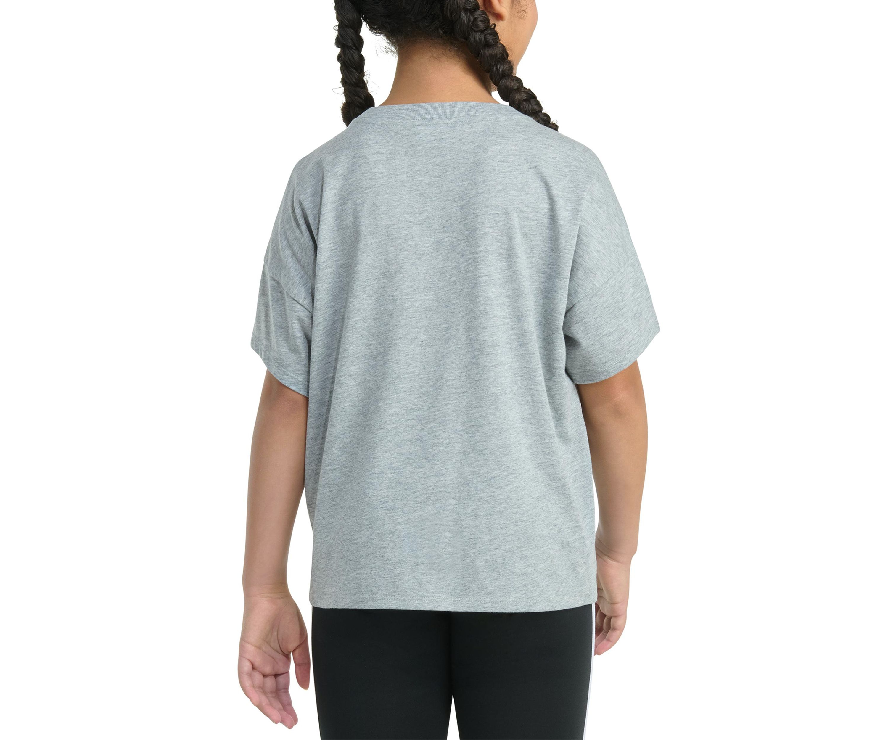 Girls 7-16 Short Sleeve Drop Shoulder Heather T-Shirt