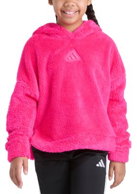 adidas Girls 7-16 Long Sleeve Fleece Pullover Hoodie