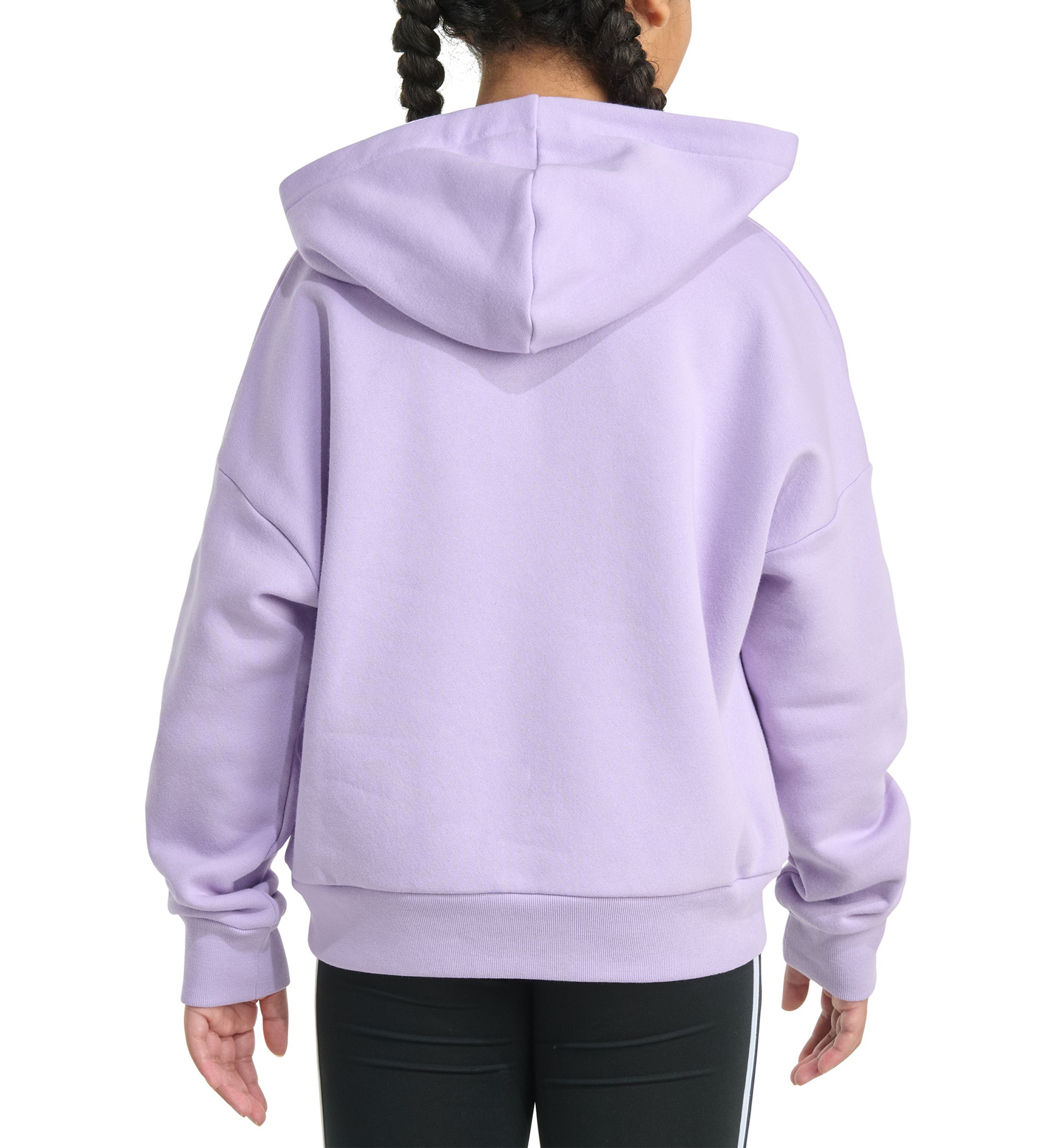 Girls 7-16 Long Sleeve Essential Big Logo Fleece Pullover Hoodie