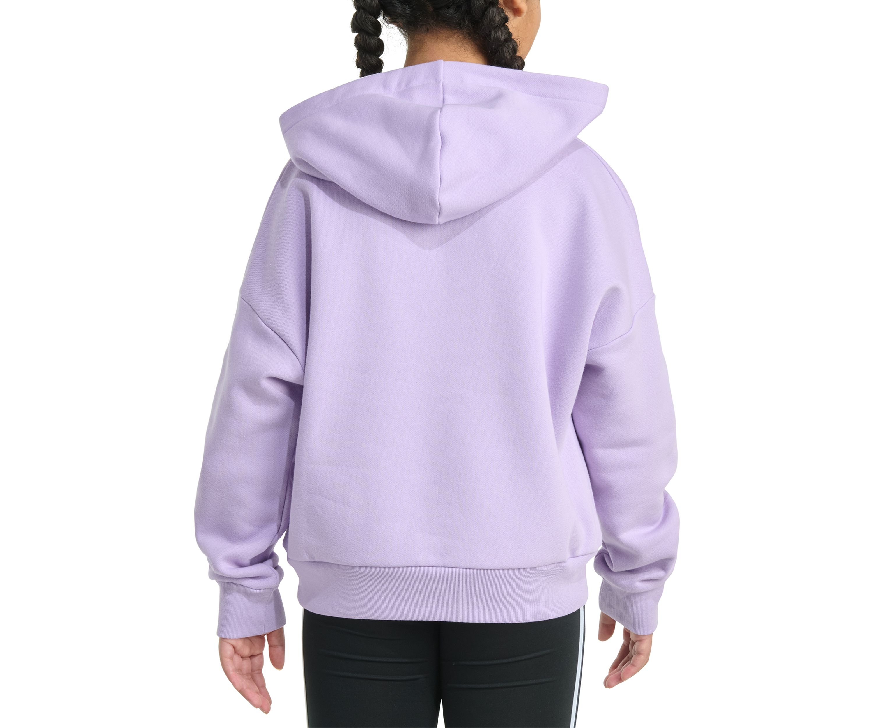 Girls 7-16 Long Sleeve Essential Big Logo Fleece Pullover Hoodie
