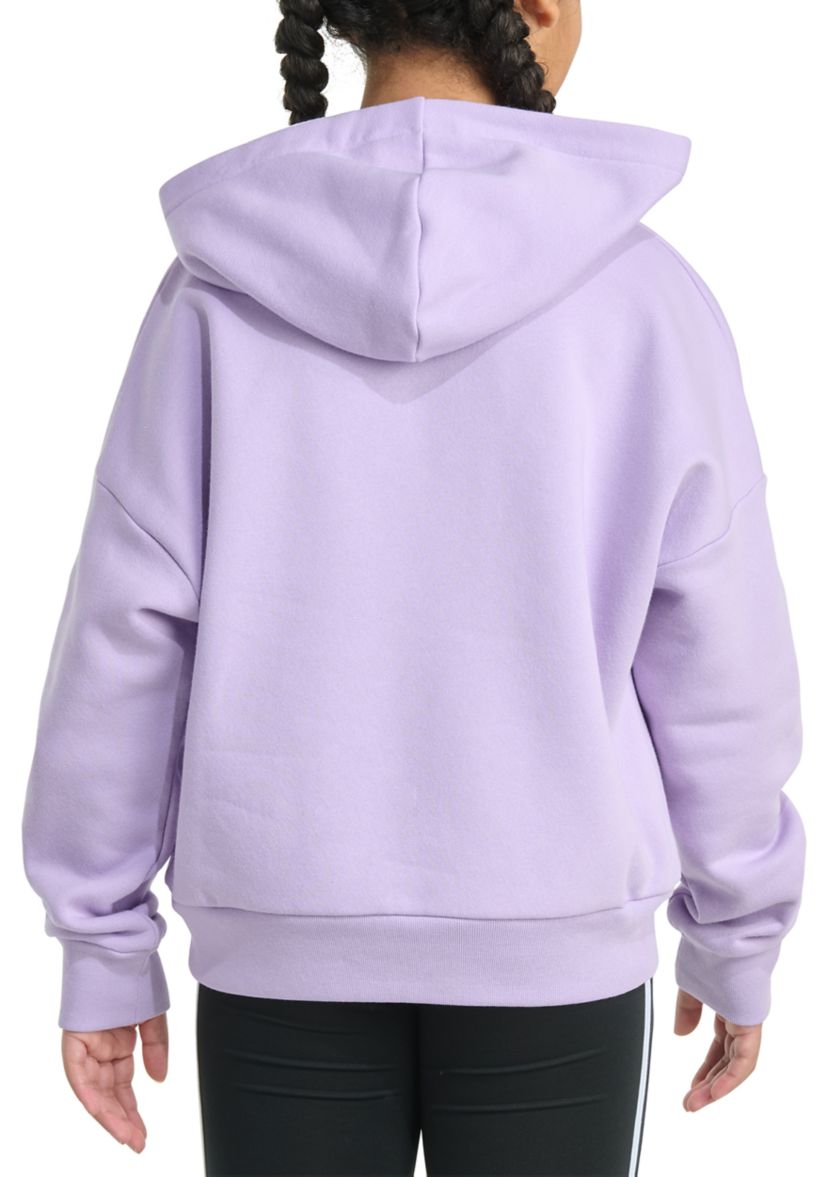 Girls 7-16 Long Sleeve Essential Big Logo Fleece Pullover Hoodie