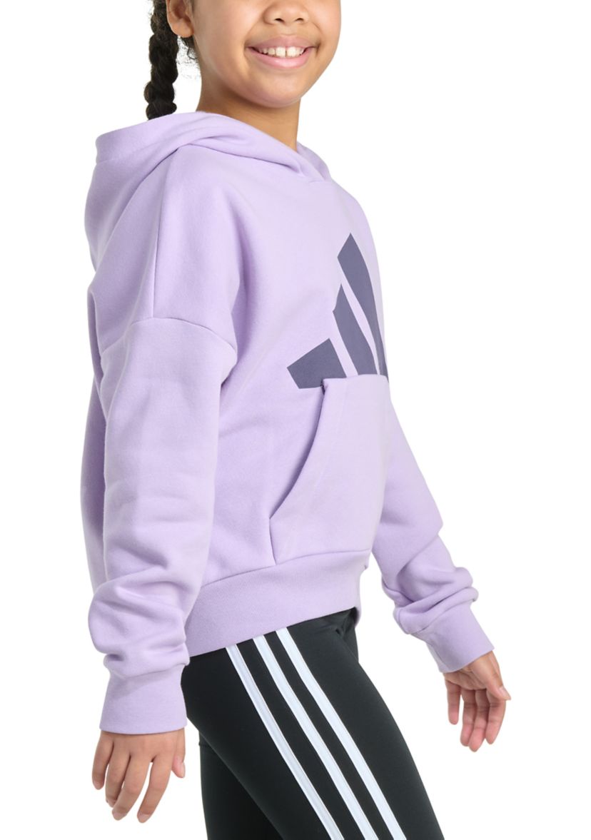 Girls 7-16 Long Sleeve Essential Big Logo Fleece Pullover Hoodie