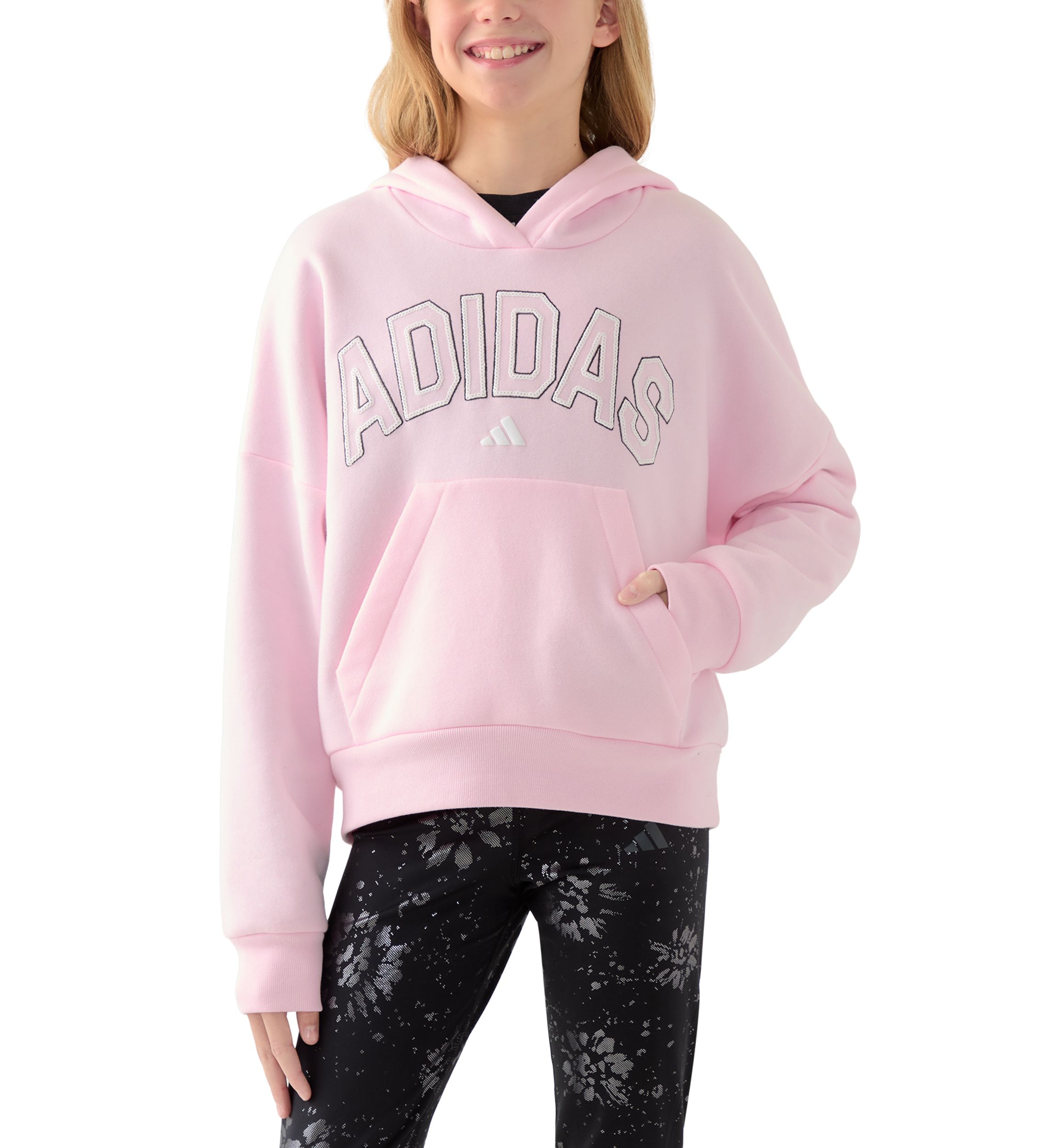 Girls 7-16 Long Sleeve Logo Graphic Hoodie 