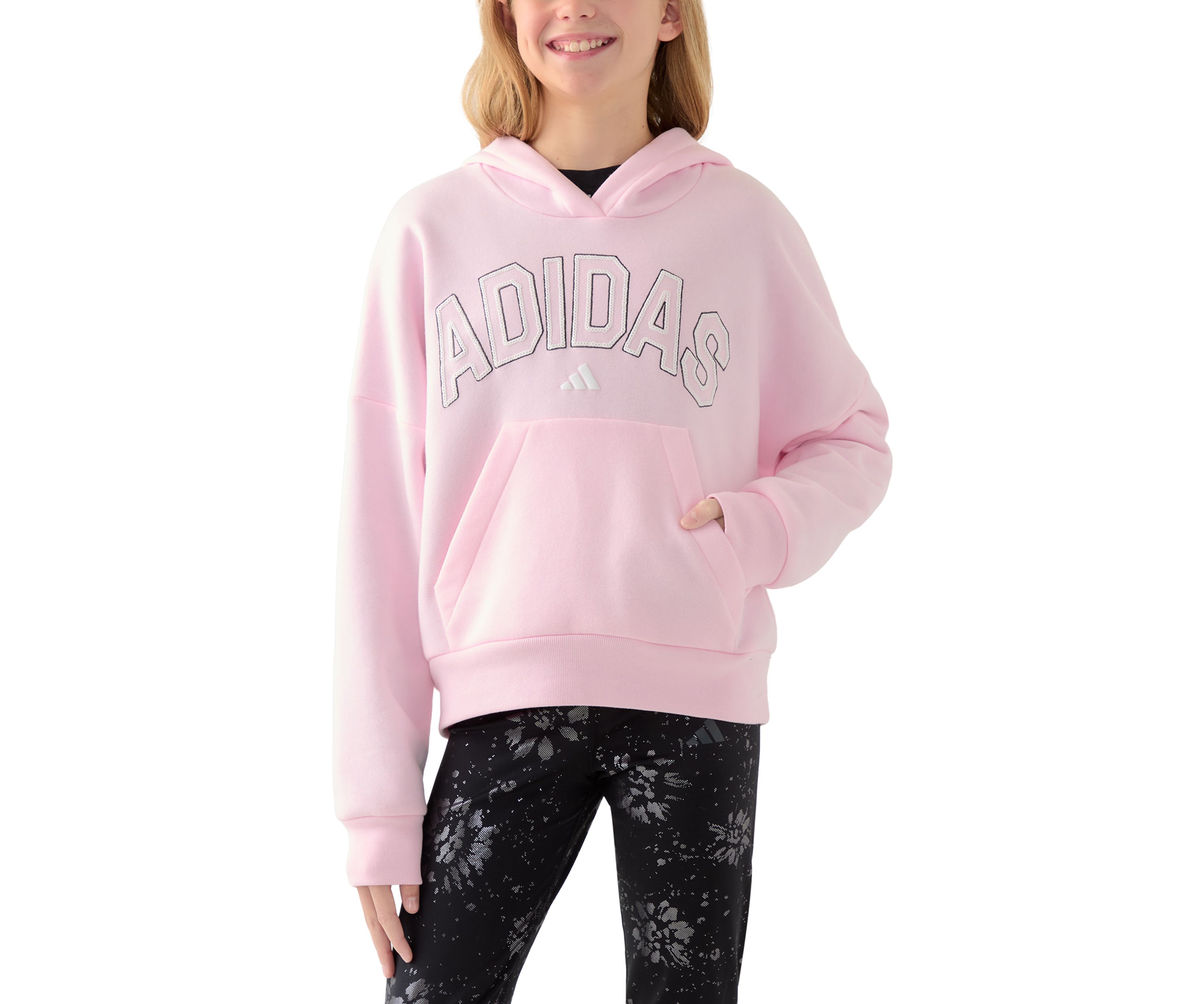Girls 7-16 Long Sleeve Logo Graphic Hoodie 