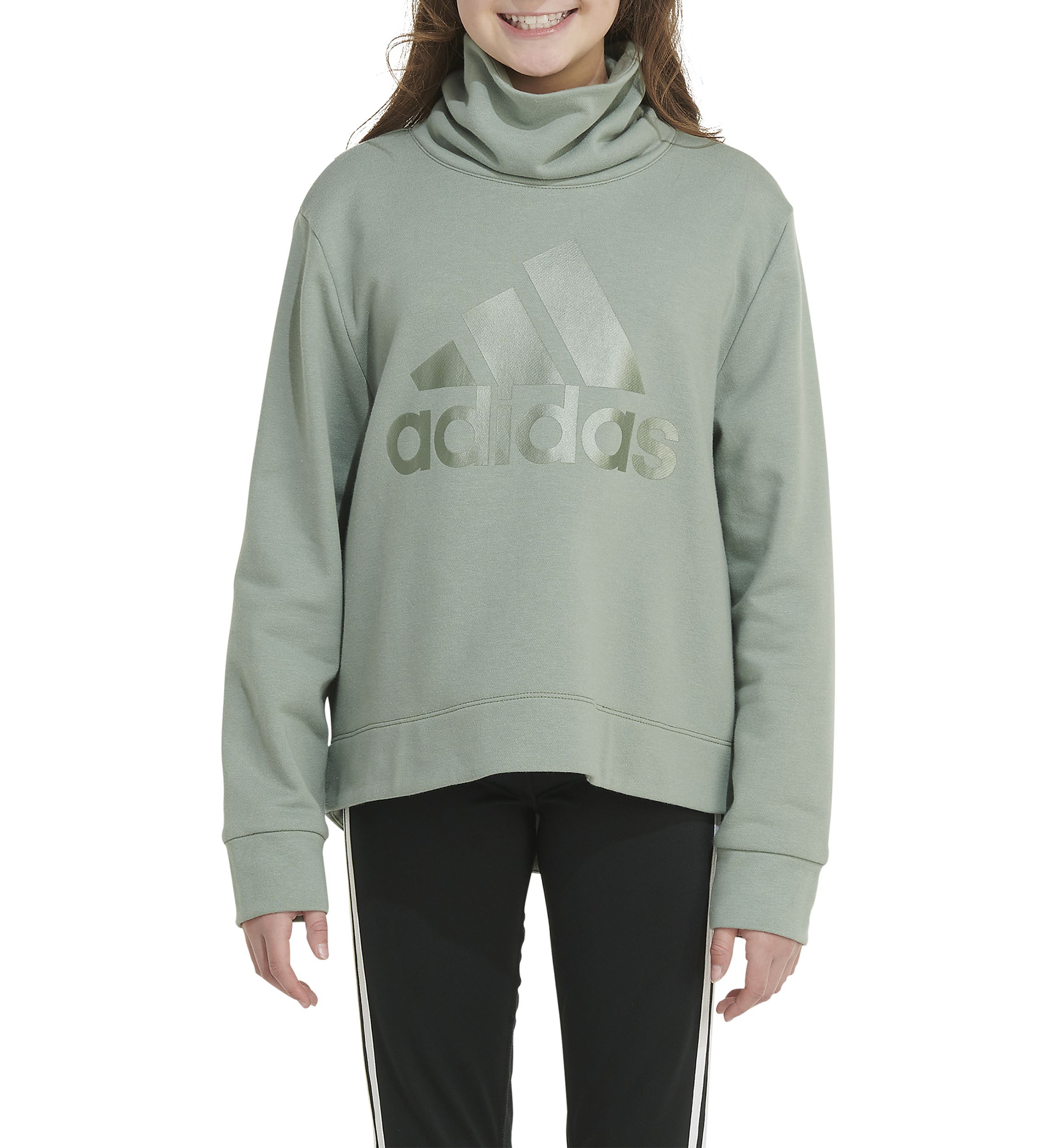 Boys 8-20 Long Sleeve Mock Neck French Terry Pullover