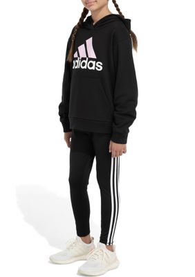Girls 7-16 Long Sleeve Essential Sportswear Logo Hoodie