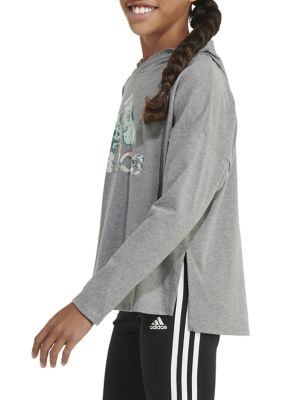 Girls 7-16 Long Sleeve Hooded Graphic T-Shirt