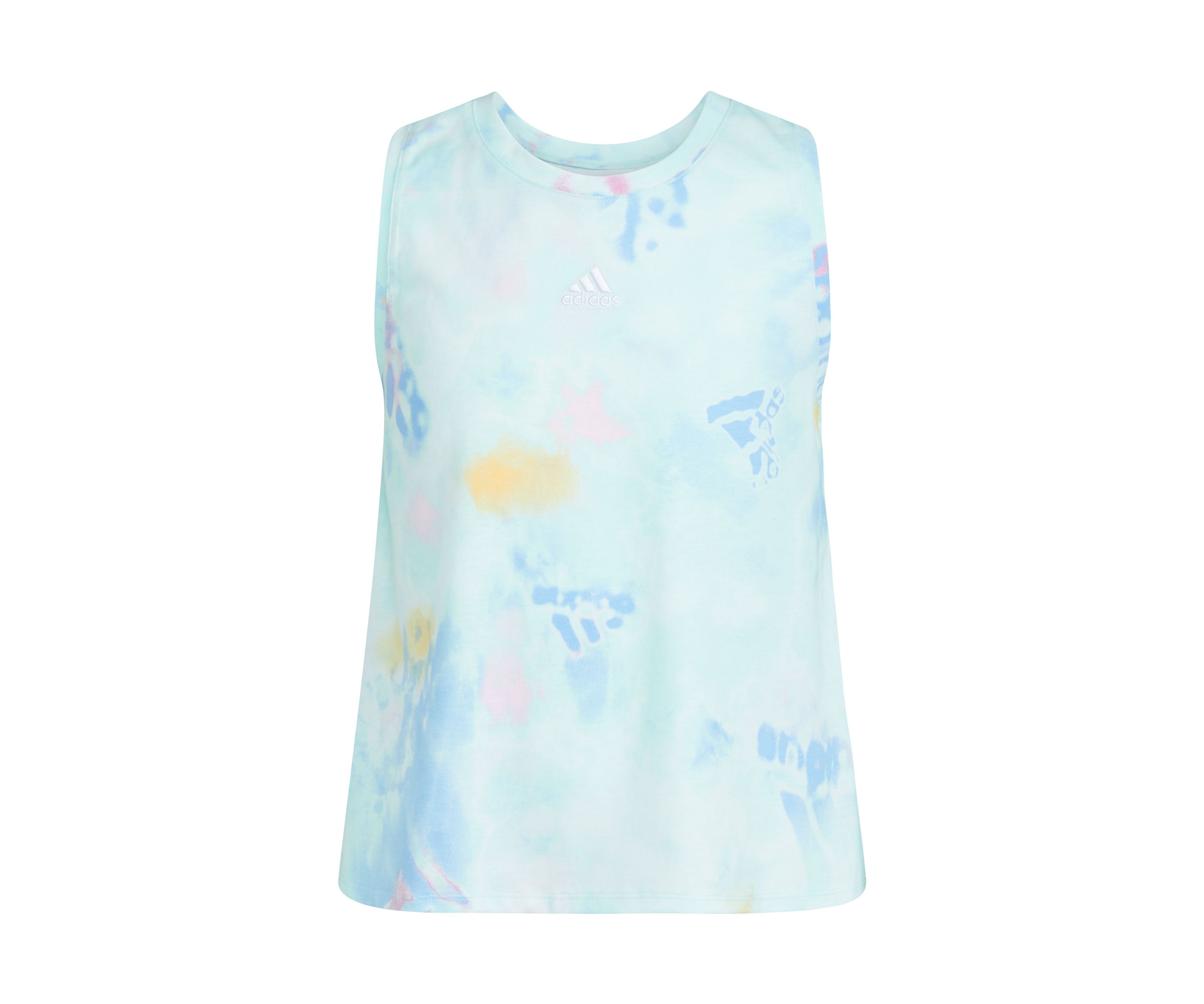 Girls 7-16 Sleeveless Printed Waist Length Tank Top