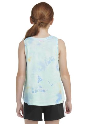 Girls 7-16 Sleeveless Printed Waist Length Tank Top