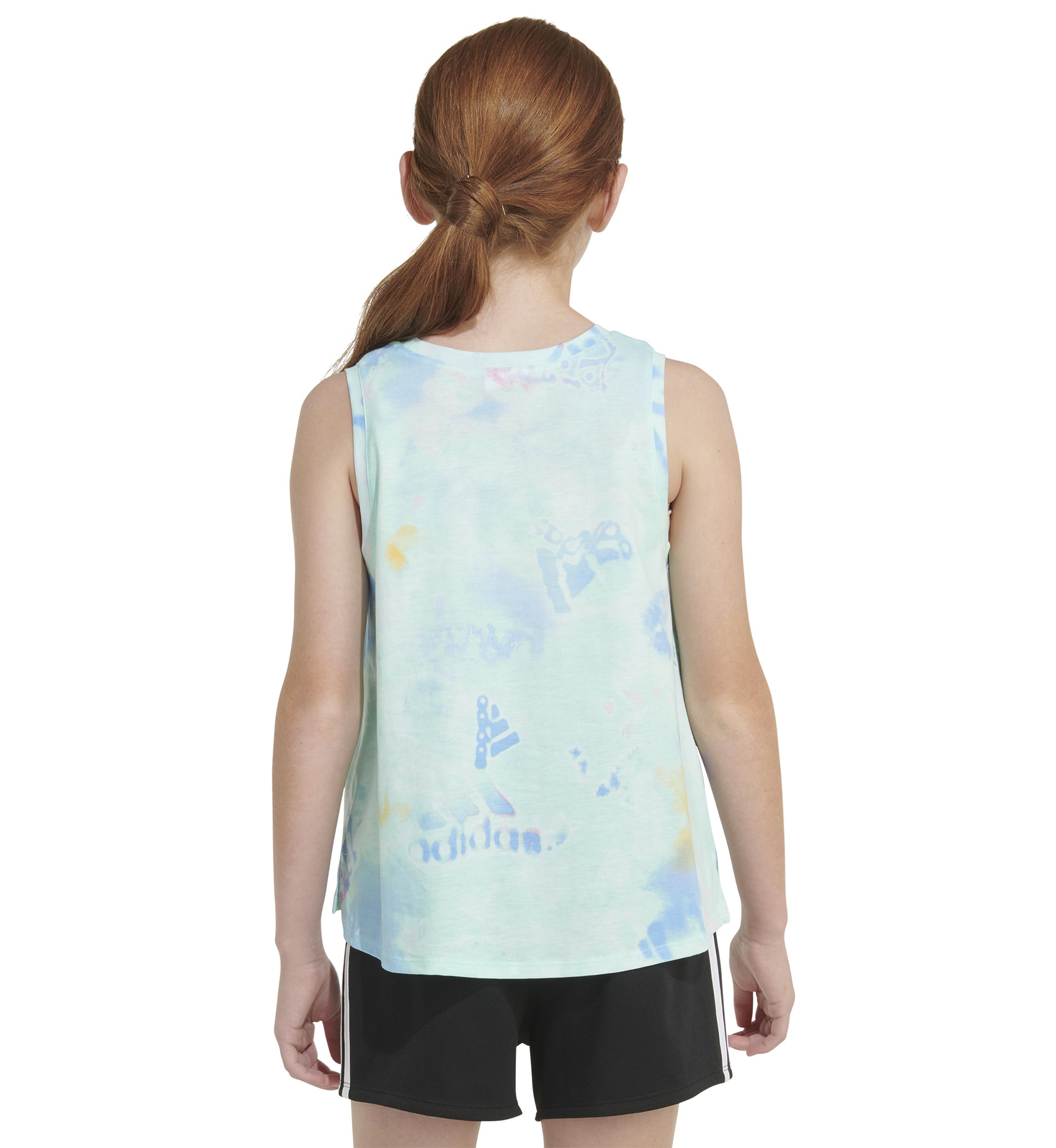 Girls 7-16 Sleeveless Printed Waist Length Tank Top