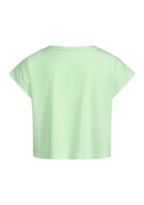 Girls 7-16 Short Sleeve Box Pigment Wash T-Shirt