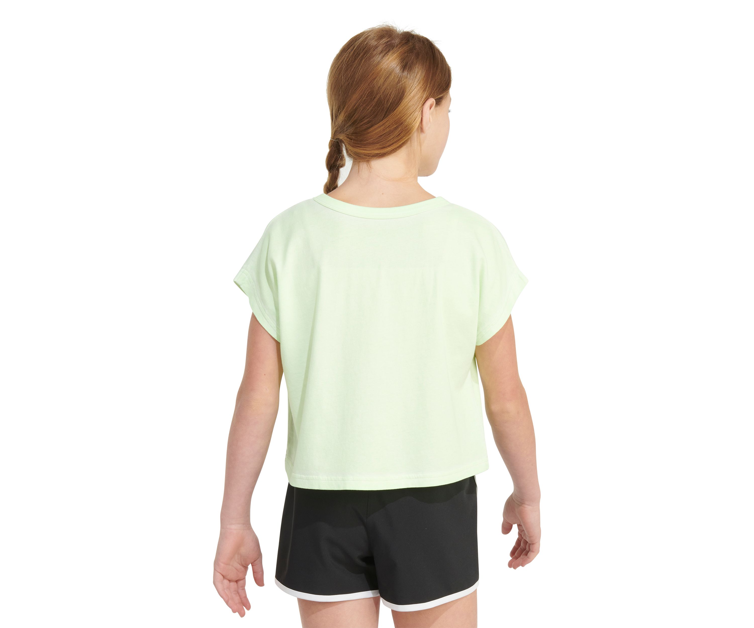 Girls 7-16 Short Sleeve Box Pigment Wash T-Shirt