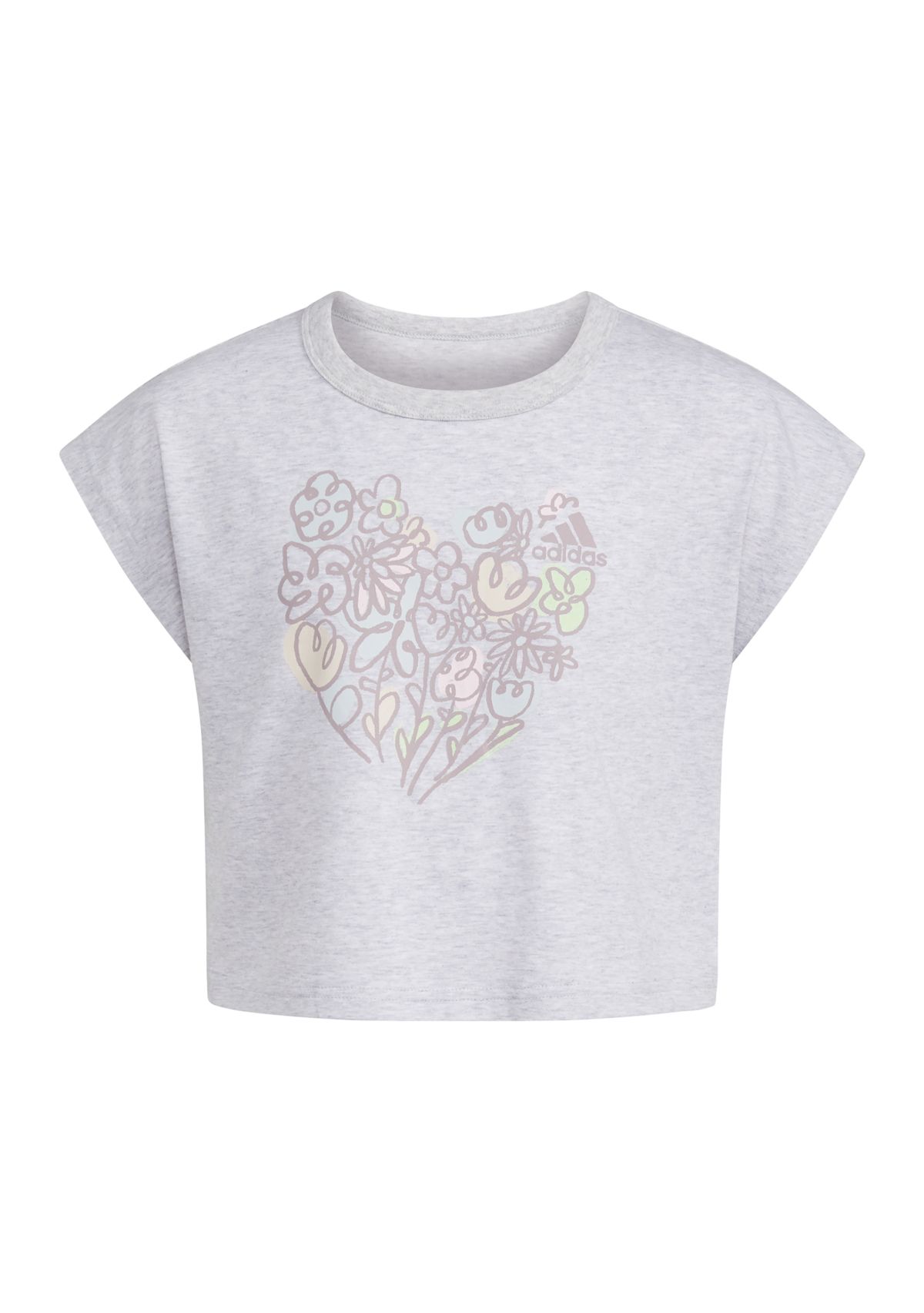 Girls 7-16 Short Sleeve Box Heather T-Shirt