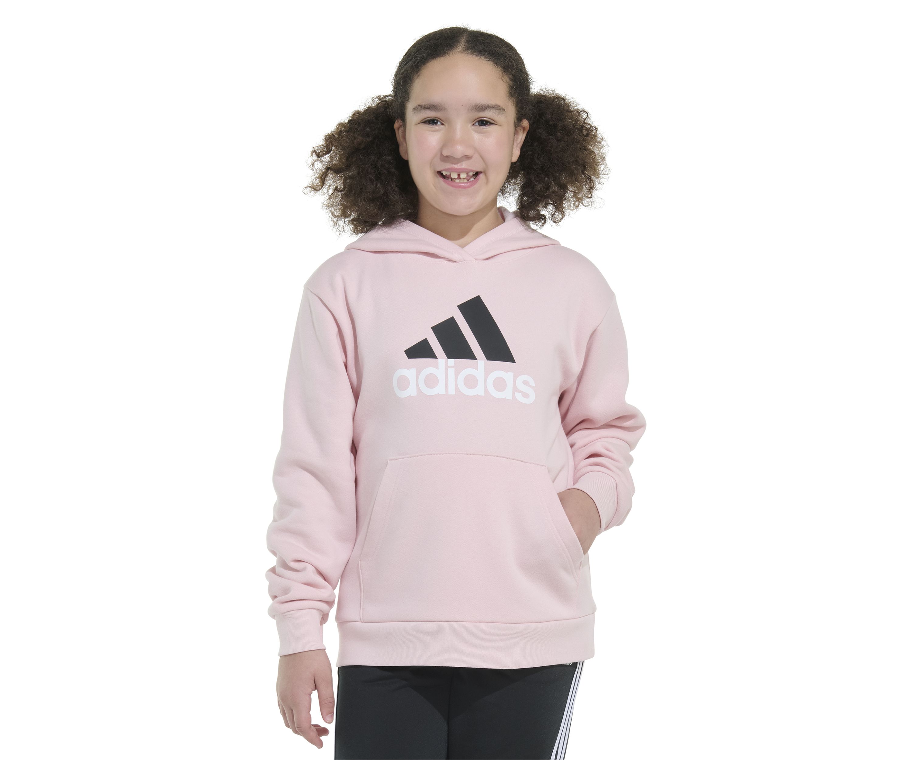 Girls 7-16 Long Sleeve Essential Hooded Graphic Pullover