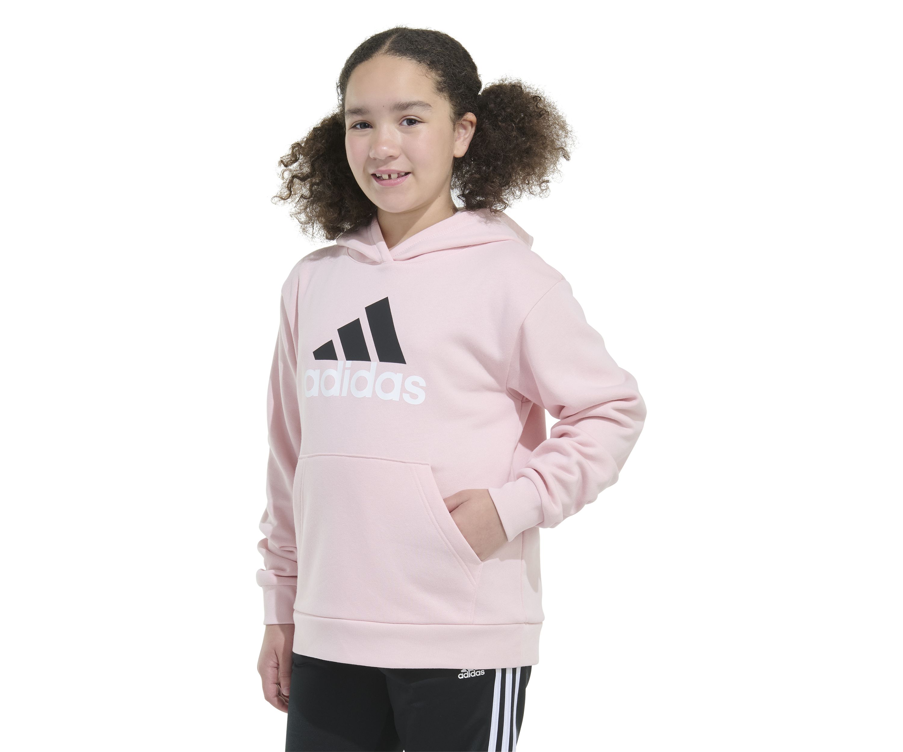 Girls 7-16 Long Sleeve Essential Hooded Graphic Pullover