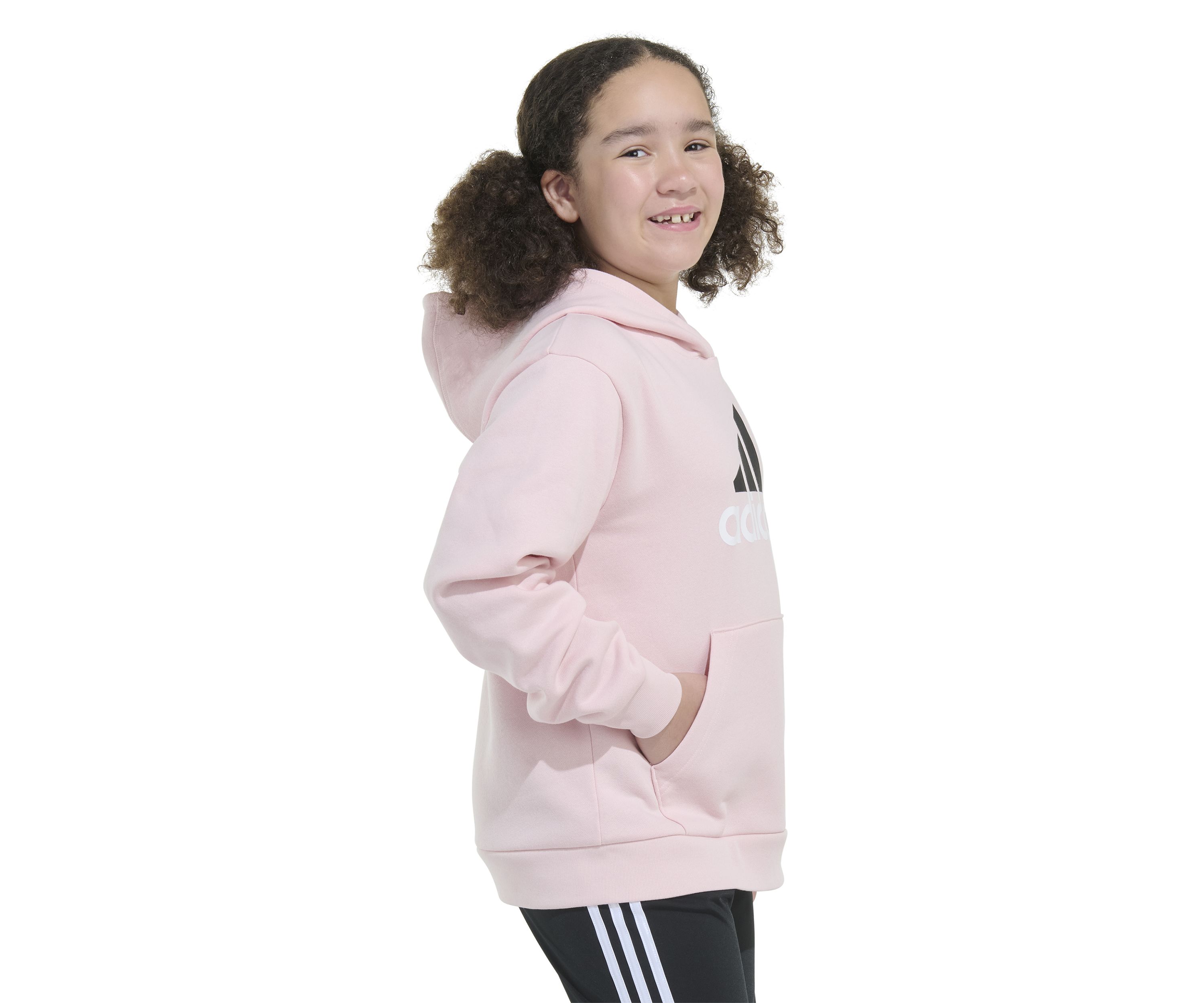 Girls 7-16 Long Sleeve Essential Hooded Graphic Pullover