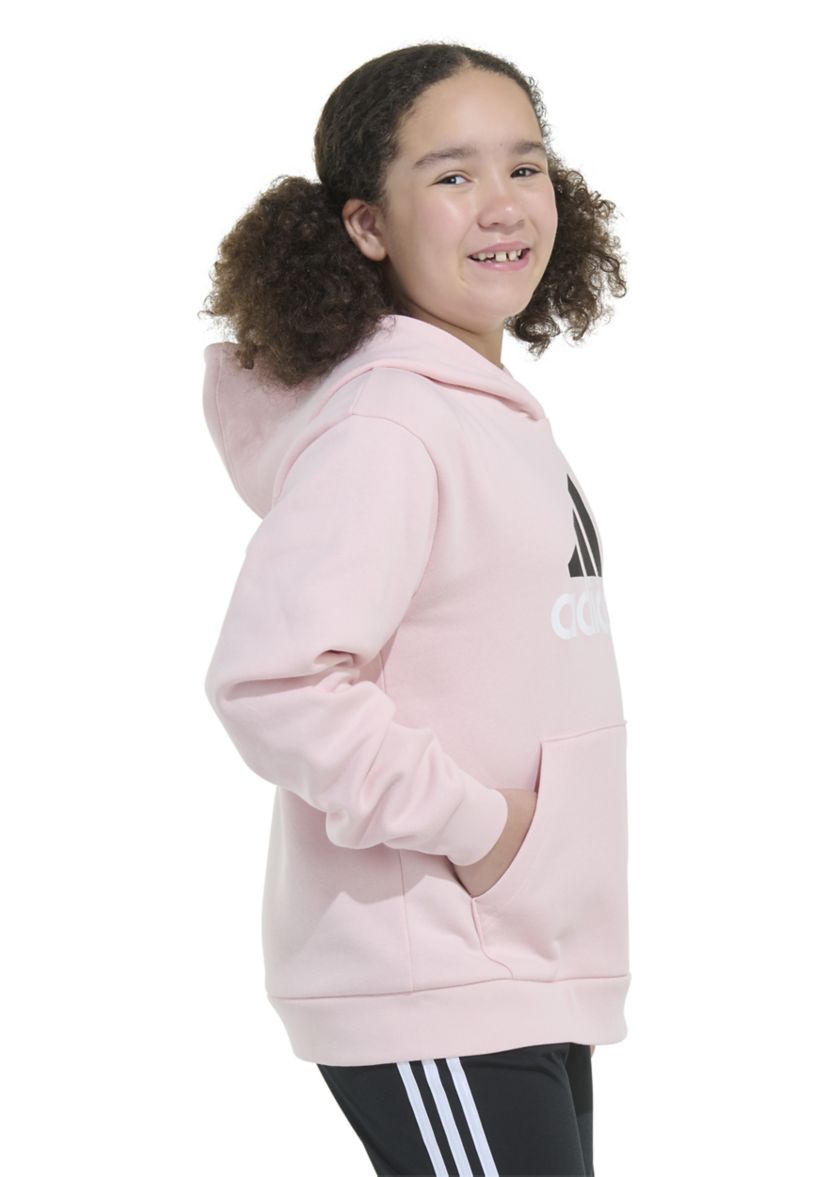Girls 7-16 Long Sleeve Essential Hooded Graphic Pullover