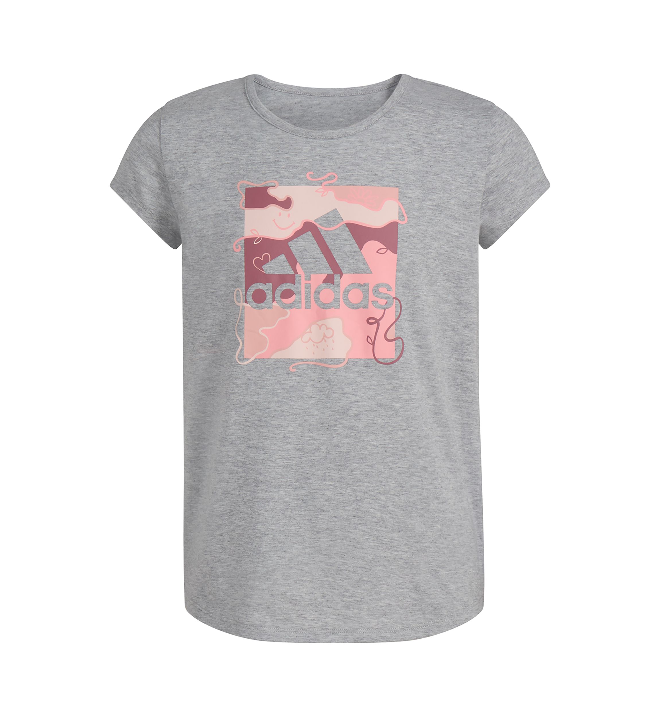Girls 7-16 Short Sleeve Essential Heather Graphic T-Shirt