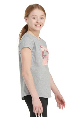 Girls 7-16 Short Sleeve Essential Heather Graphic T-Shirt