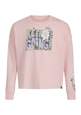 Girls 7-16 Long Sleeve Crew Neck Sweatshirt