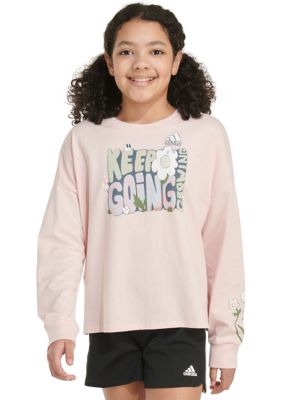 Girls 7-16 Long Sleeve Crew Neck Sweatshirt