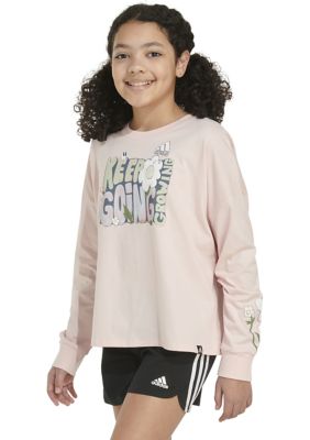 Girls 7-16 Long Sleeve Crew Neck Sweatshirt