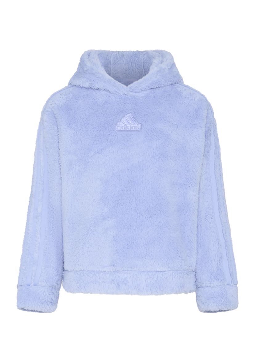 Girls 7-16 Cozy Furry Sherpa Hooded Pullover