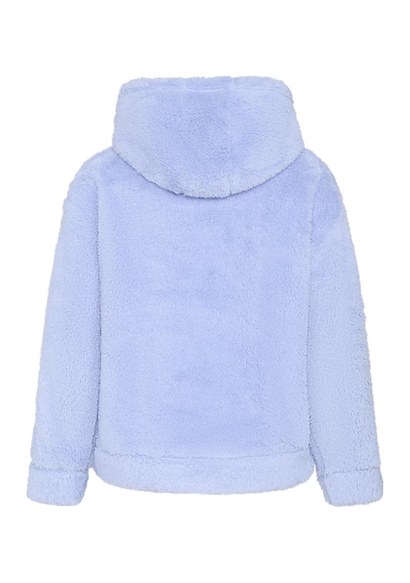 Girls 7-16 Cozy Furry Sherpa Hooded Pullover