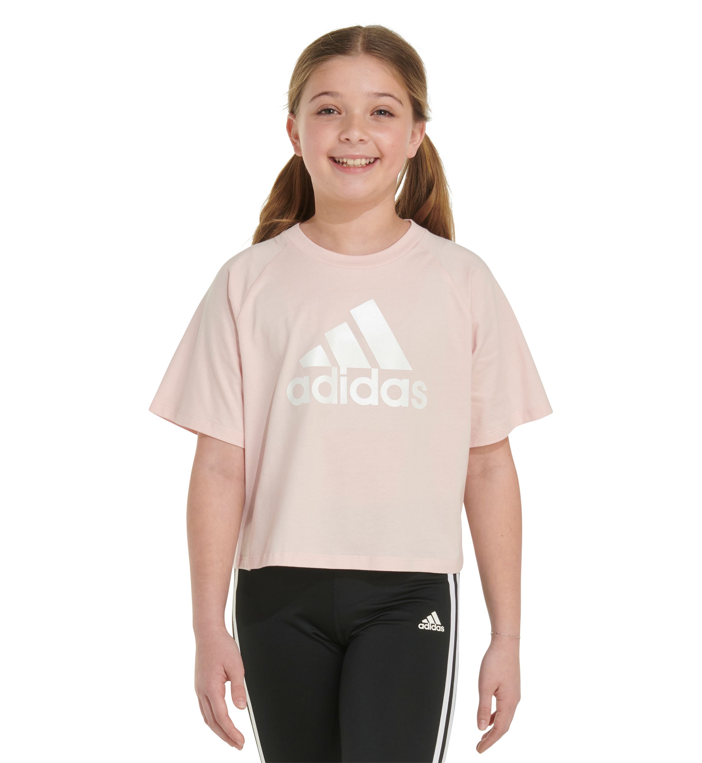 Girls 7-16 Waist Length Raglan T-Shirt