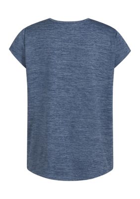 Girls 7-16 AEROREADY® Short Sleeve Essential Polyester Mélange T-Shirt