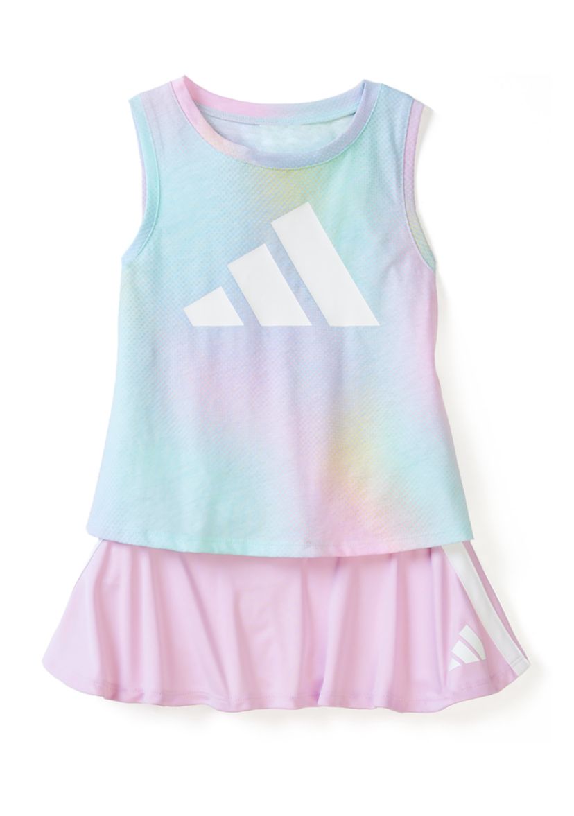 Girls 4-6x Rainbow Tank Skort 