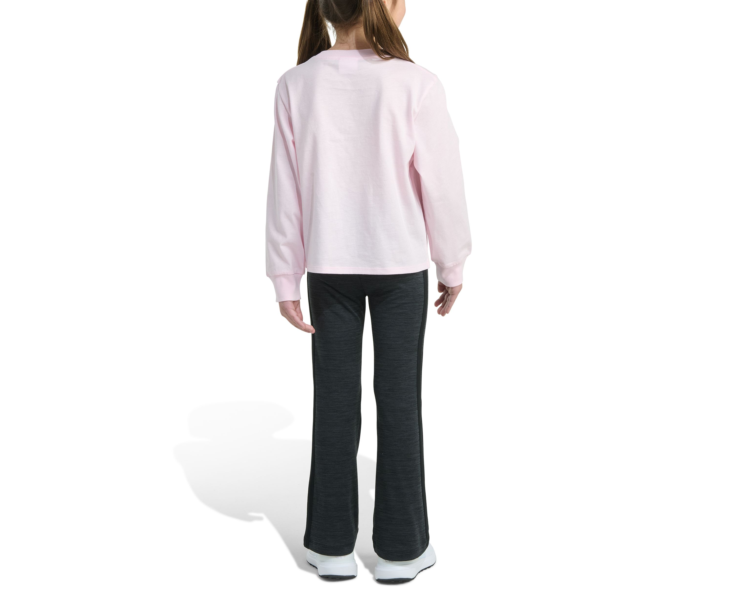 Girls 4-6x Two Piece Long Sleeve Graphic T-Shirt & Flare Pants Set