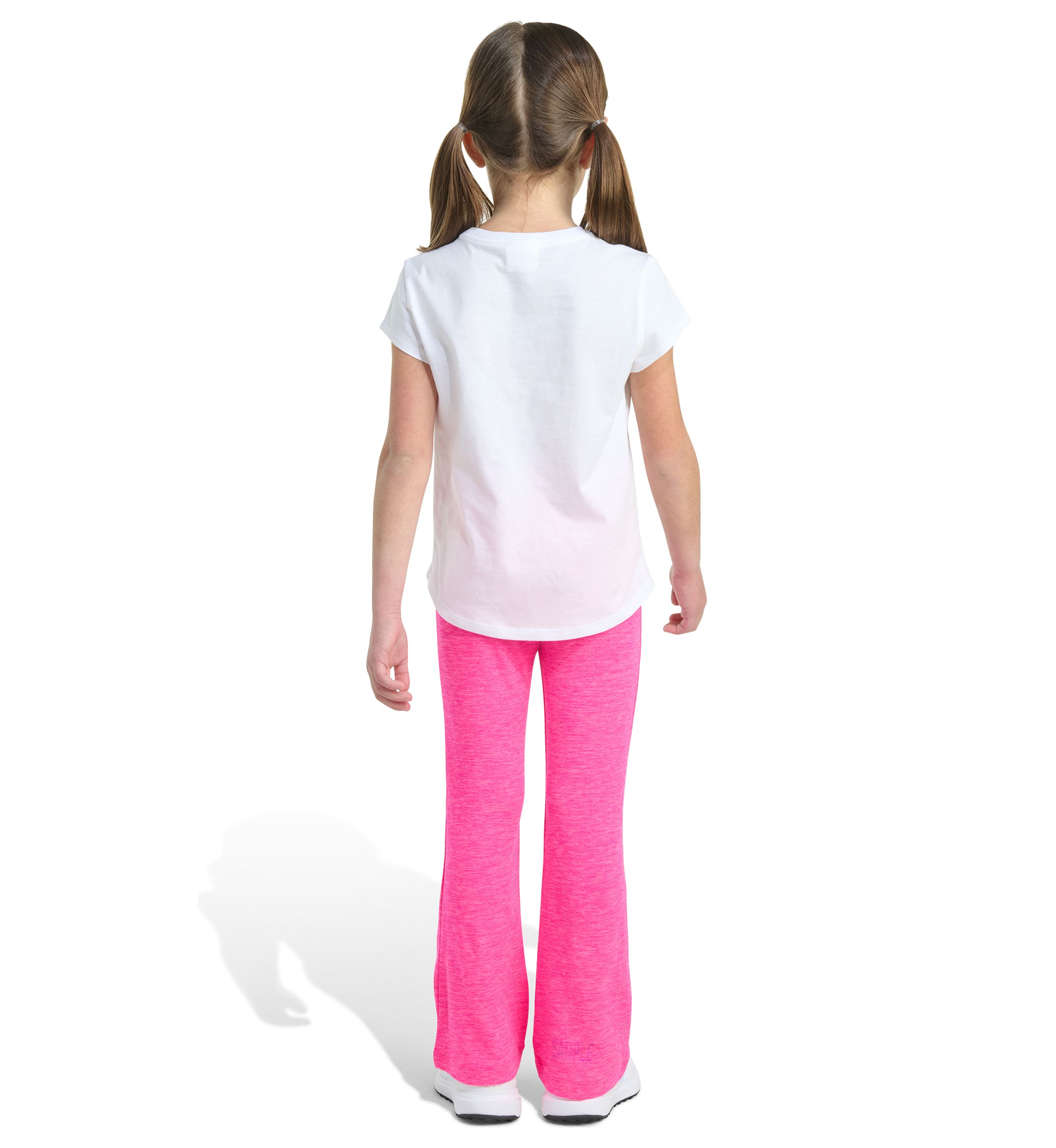Girls 4-6x 2-Piece Short Sleeve T-Shirt and Flare Leg Pant Set