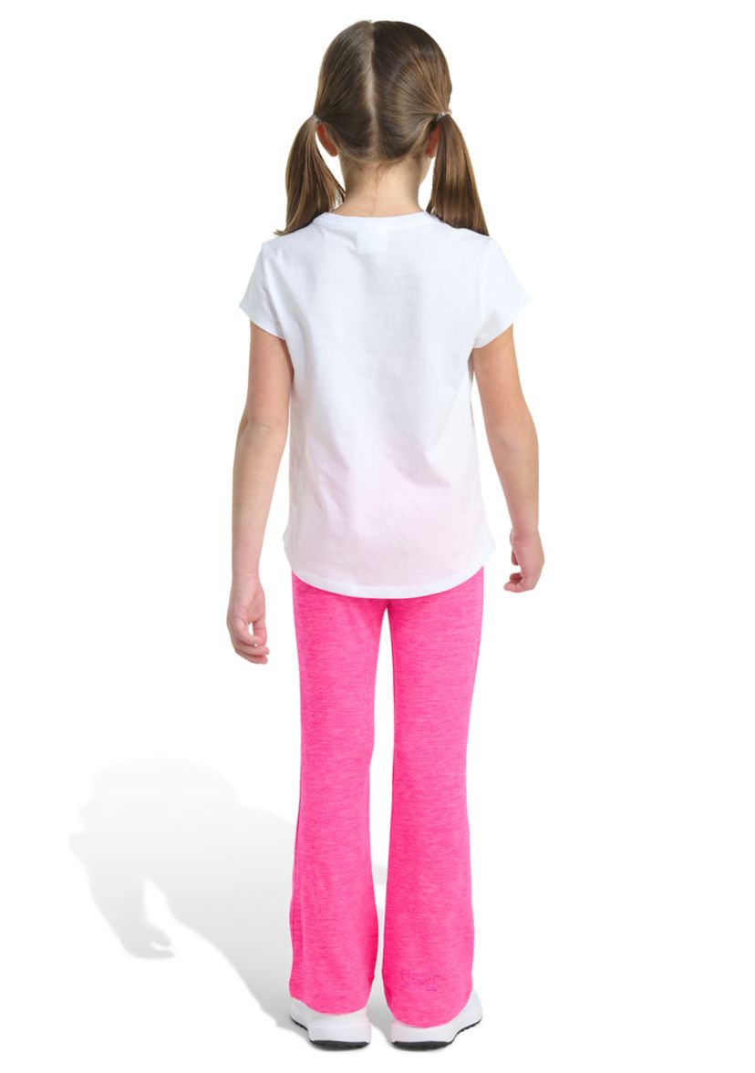 Girls 4-6x 2-Piece Short Sleeve T-Shirt and Flare Leg Pant Set